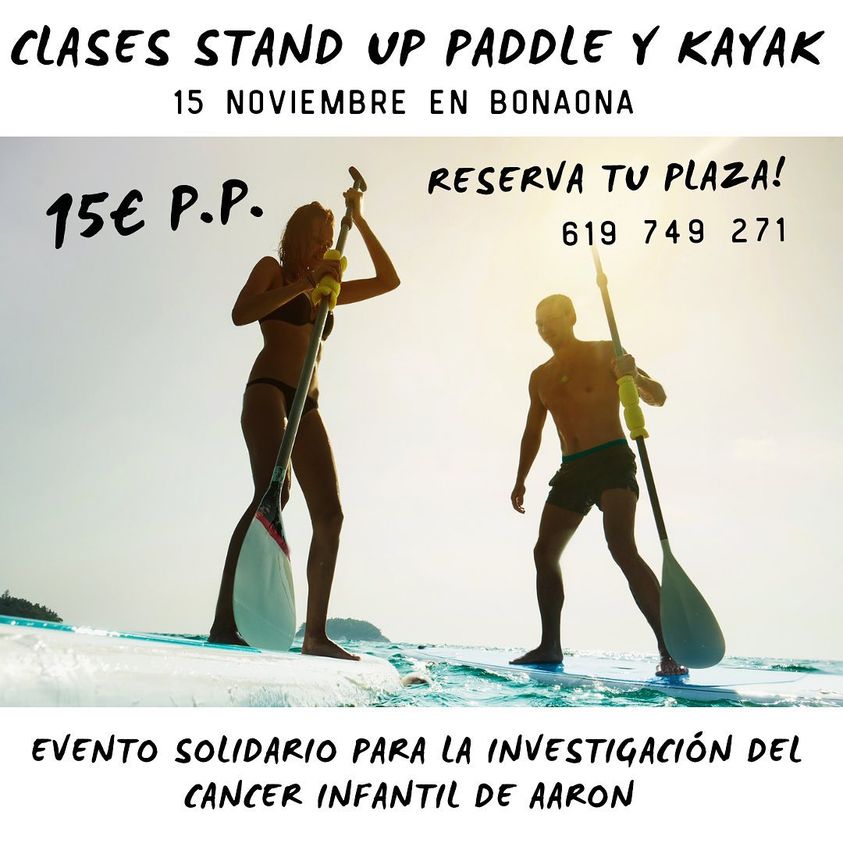 Clases de Stand up paddle y Kayak