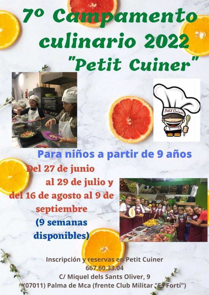 7º campamento culinario 2022 - Petit Cuiner
